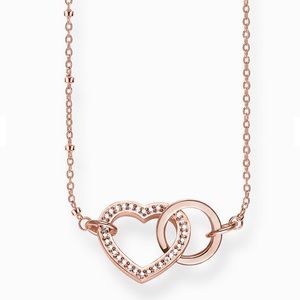 Thomas Sabo Necklace heart Together Forever Rose Gold, Heart Necklace women’s